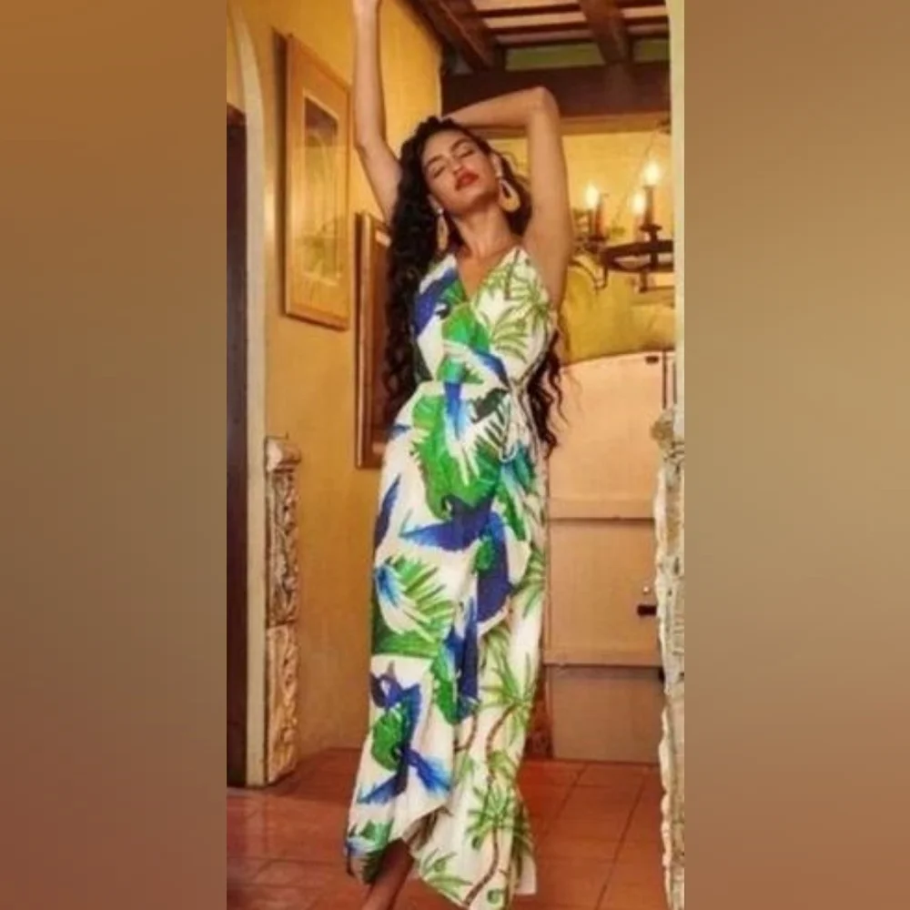 Farm rio mixed palm dress - Picture 3 of 7